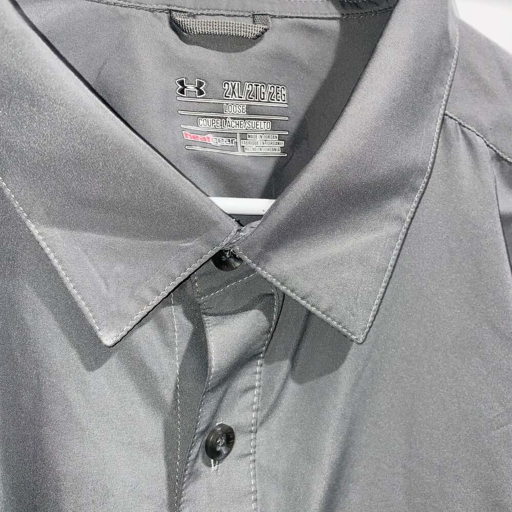Under Armour Tide Chaser Long Sleeve Fishing Shirt, Gray, Men's Size XXL - Picture 2 of 3